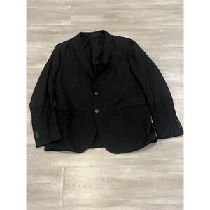 Men's Ermenegildo ZZegna Wool Black Blazer Drop 7 Deco 56R